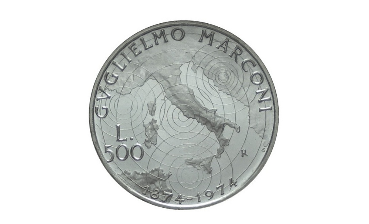 Valore moneta da 500 Lire Guglielmo Marconi