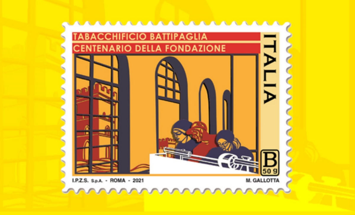 Francobollo centenario Tabacchificio di Battipaglia