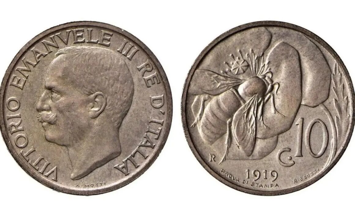Valore moneta da 10 Centesimi Ape Prova