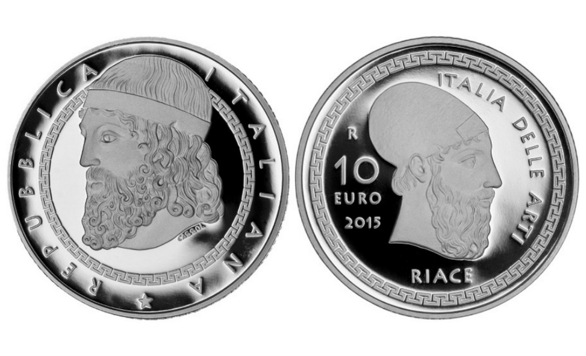 Caratteristiche moneta da 10 euro Riace - Calabria Serie Italia delle Arti
