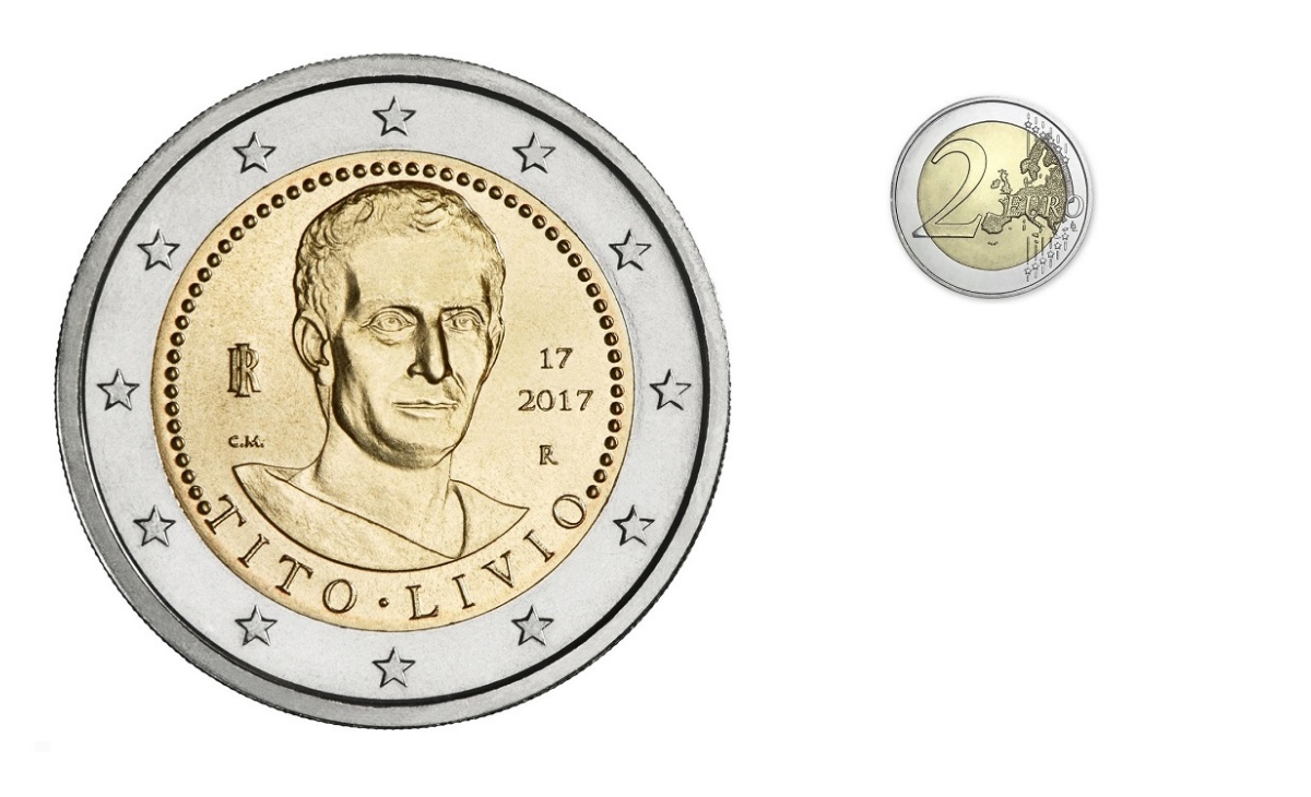 Valore moneta da 2 euro Bimillenario della morte di Tito Livio