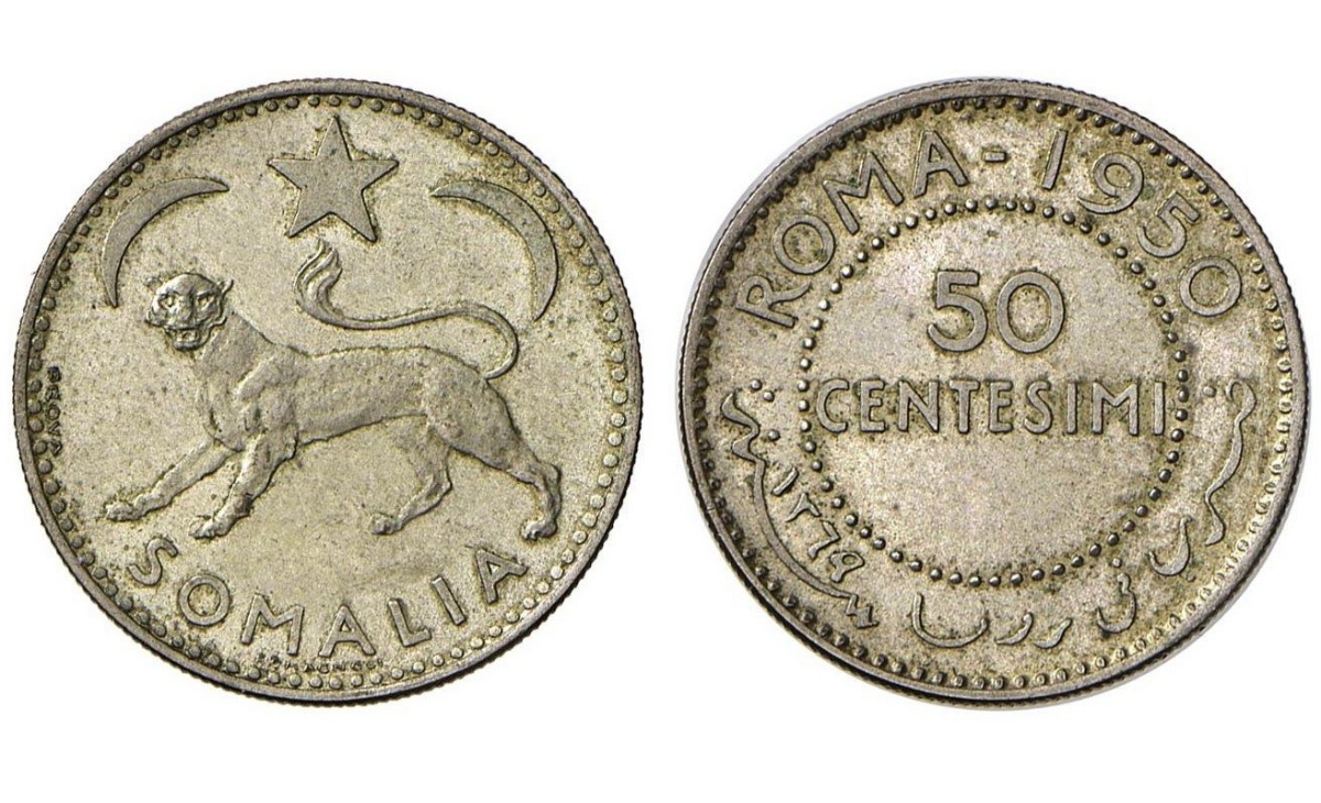 Valore moneta da 50 Centesimi Lire Afis Somalia