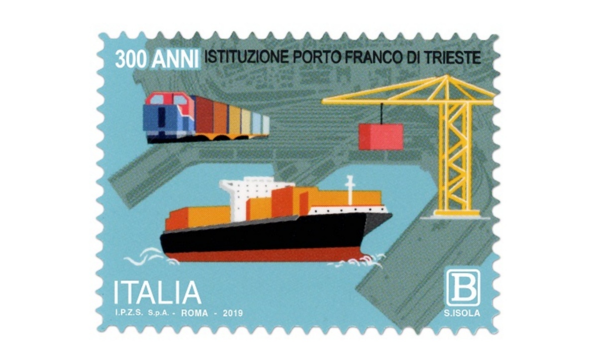Francobollo Porto Franco di Trieste