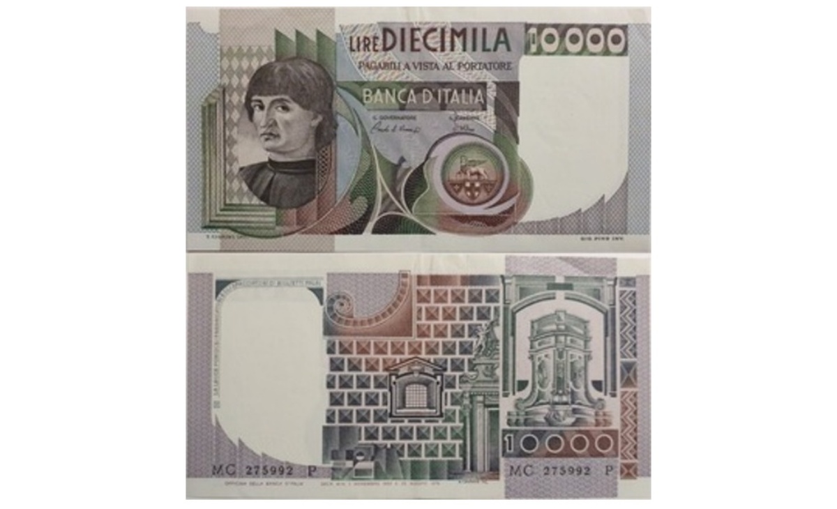 Quanto vale la banconota da 10.000 Lire Del Castagno