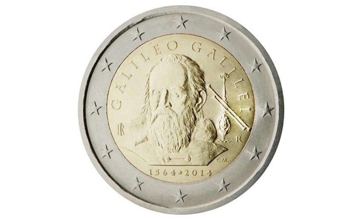 Valore della moneta da 2 euro Galileo Galilei