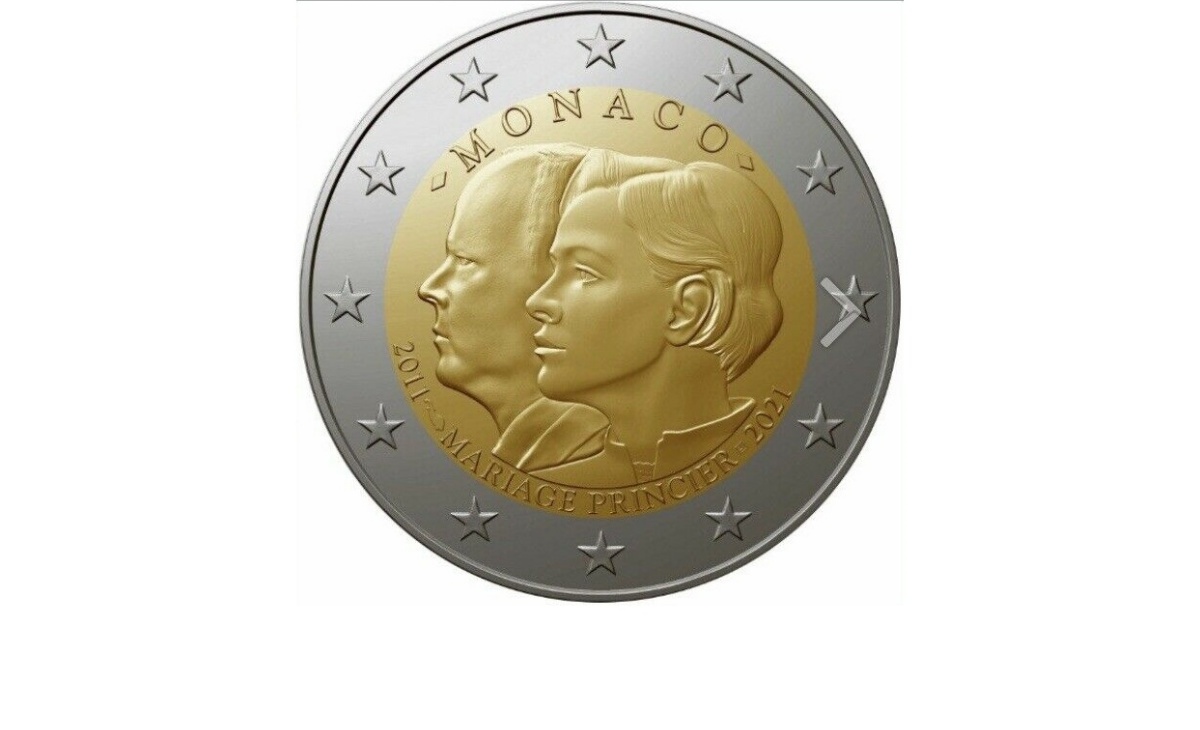 Valore della moneta da 2 euro Monaco 2021