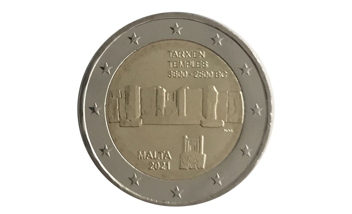Moneta da 2 euro Templi di Tarxien