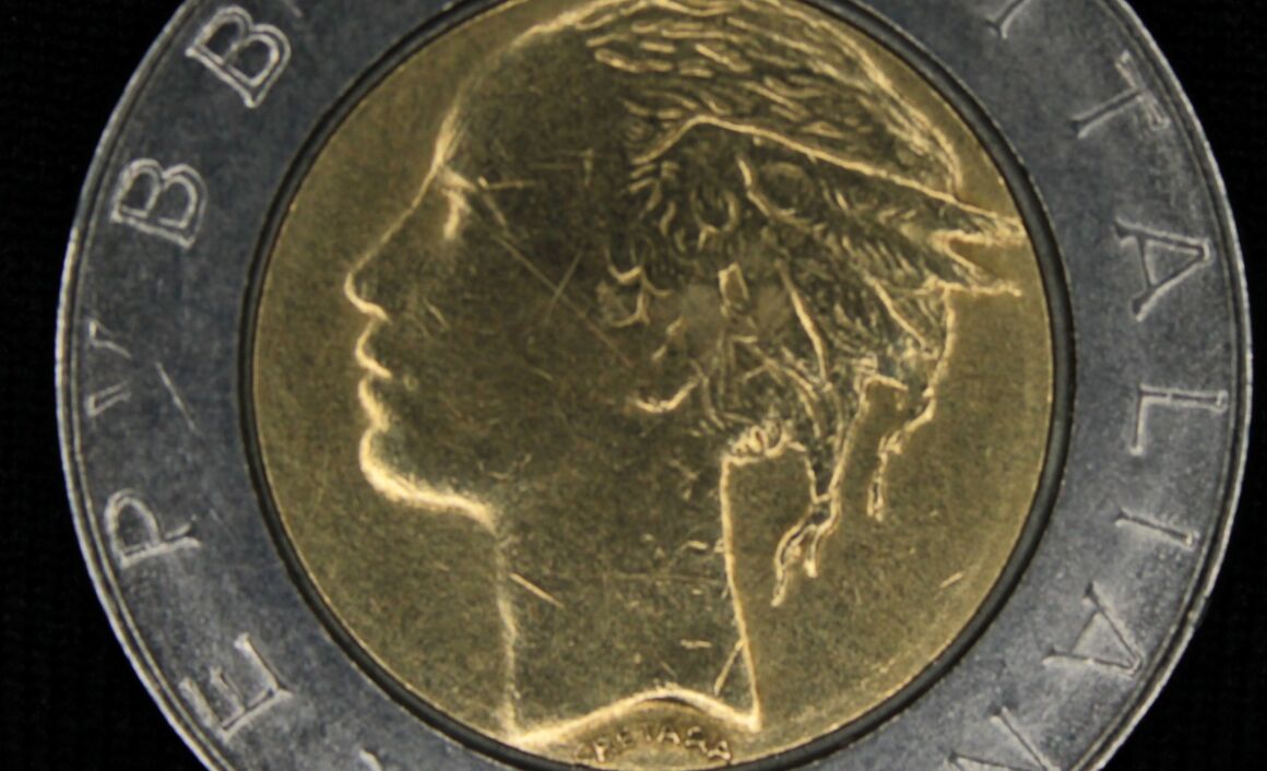 Moneta da 500 lire Luca Pacioli