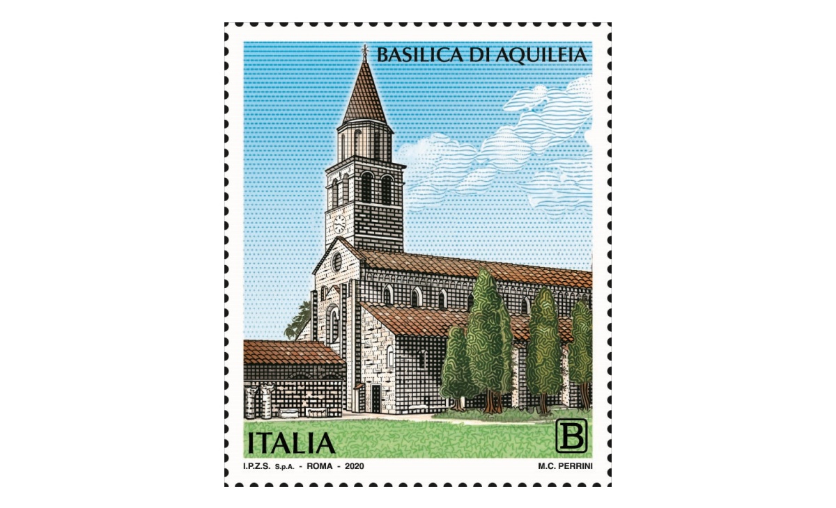 Francobollo Basilica di Aquilea
