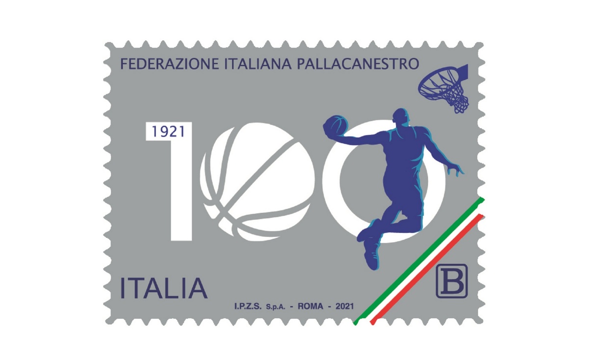 Francobollo Federazione Italiana Pallacanestro