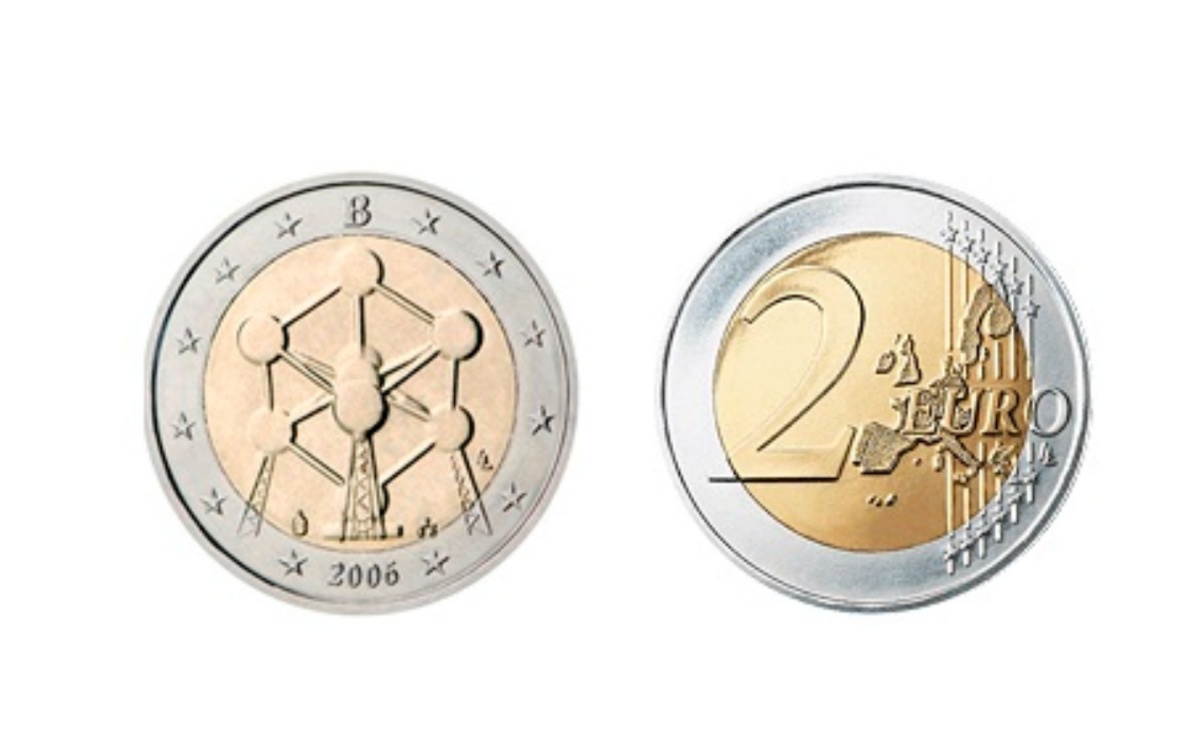 Valore moneta da 2 euro Belgio 2006 Atomo