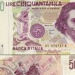 Valore e caratteristiche banconota da 50.000 lire Bernini