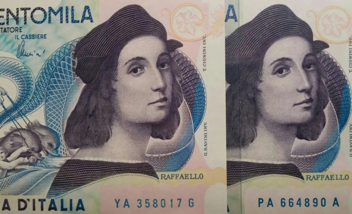 Valore banconota da 500.000 lire Raffaello Sanzio