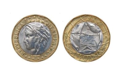 Errore di conio moneta da 1000 Lire del 1997