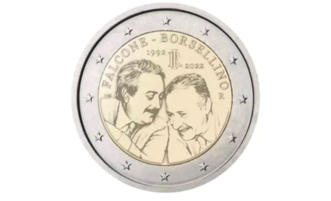 Coniata la moneta da 2 euro Falcone e Borsellino