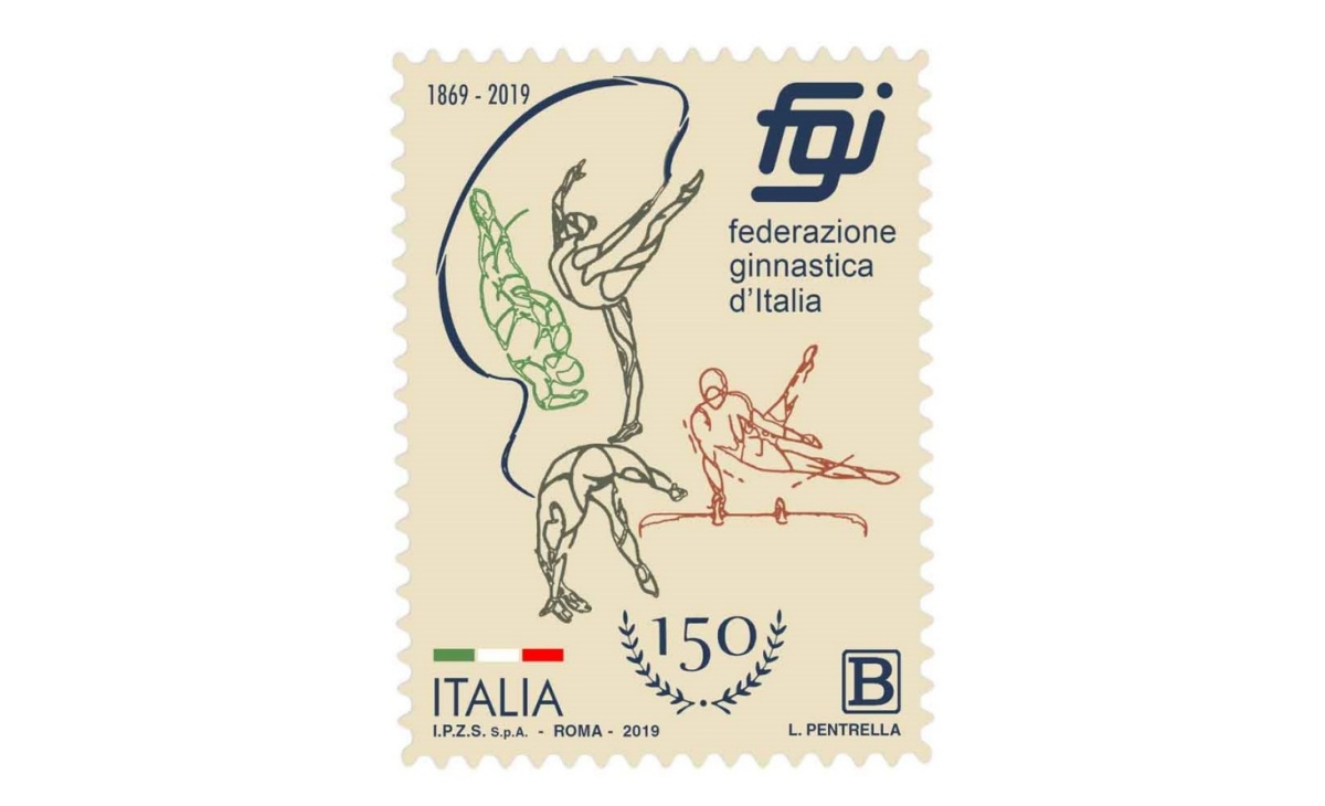 Francobollo Federazione Ginnastica d'Italia