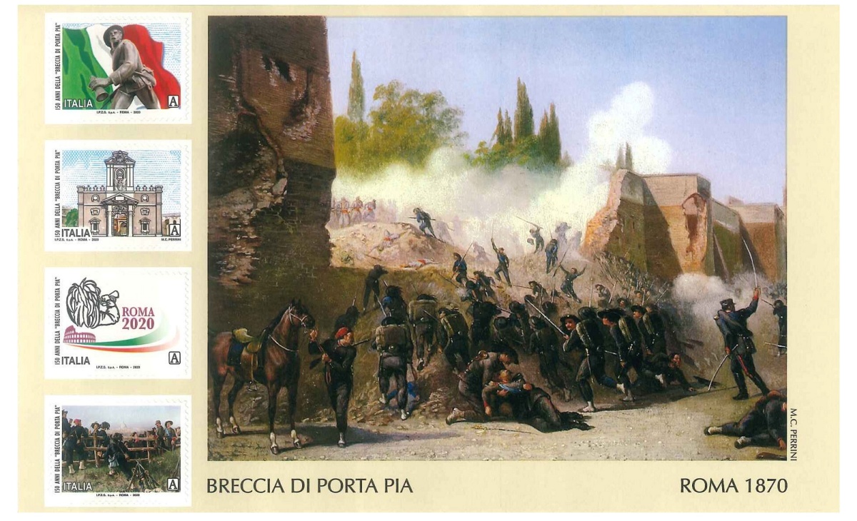 Francobolli Breccia di Porta Pia