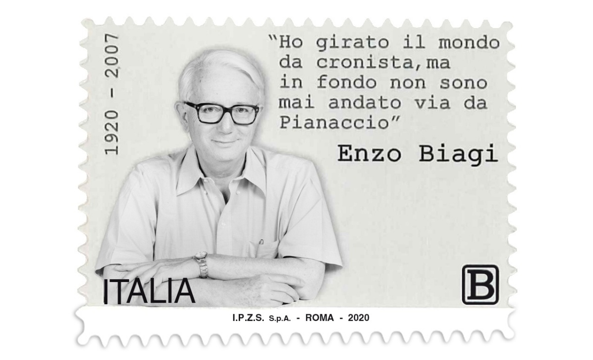 Francobollo Enzo Biagi