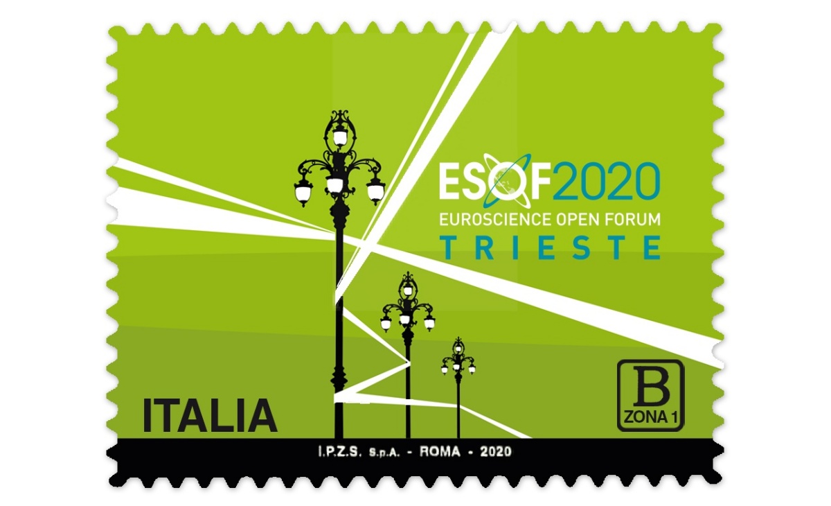 Francobollo Euroscience Open Forum Trieste 2020