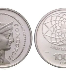 Moneta 1000 lire argento Roma Capitale