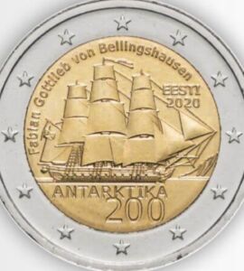 2 euro Antartide Estonia 2020