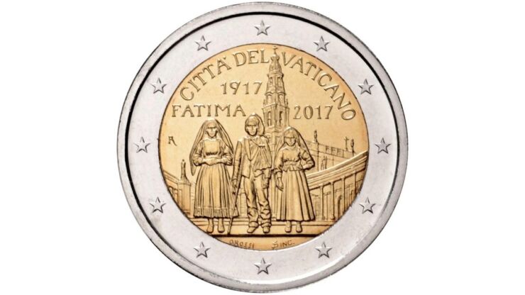 2 euro Madonna di Fatima Città del Vaticano