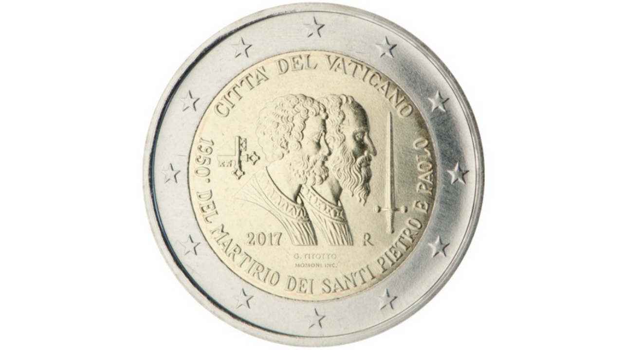 2 euro Martirio di San Pietro e San Paolo
