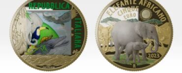 5 euro 2023 Elefante africano