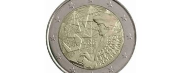 Programma Erasmus Francia 2022 moneta da 2 euro