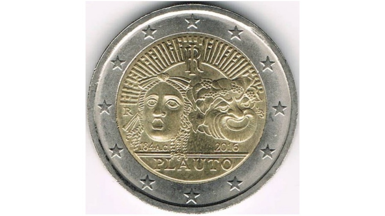 2 euro Tito Maccio Plauto