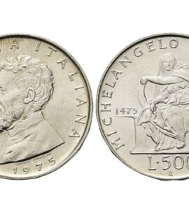 500 lire argento Michelangelo Buonarroti