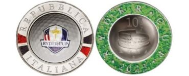 Ryder Cup Italia 2023 moneta da 10 euro argento