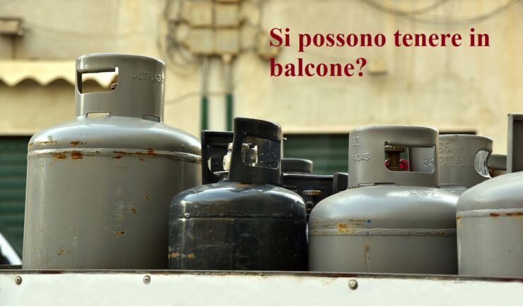 Bombola del gas, nel balcone