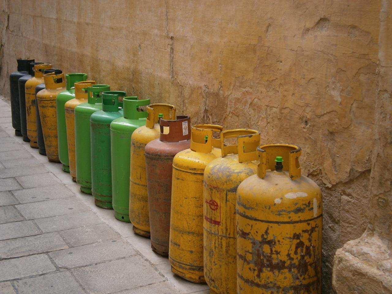 bombola del gas, una serie